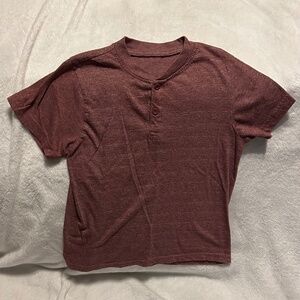 😉Bundle Days😉Boys Red Gray White Striped Shirt Button Down Short Sleeved